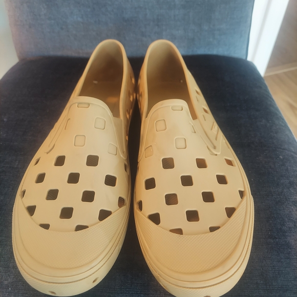 Vans Tan Slip-On Sneakers - Picture 1 of 3